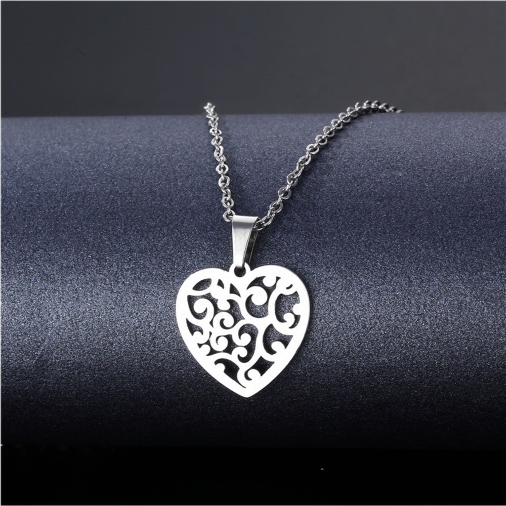 Heart Stainless Steel Necklace - New without tag